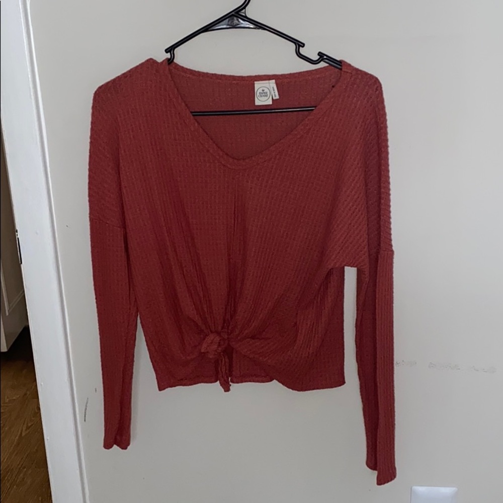 Long sleeve crop top